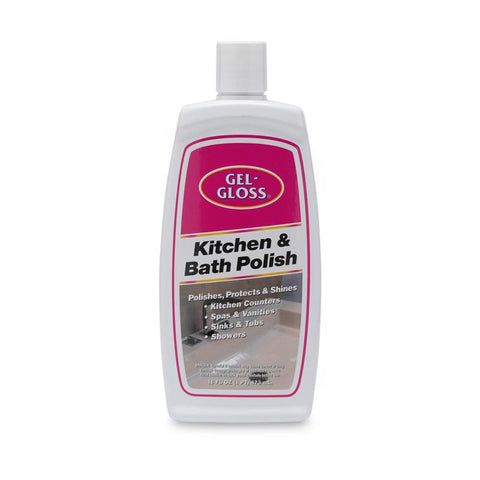 Gel-Gloss No Scent Kitchen and Bathroom Cleaner Liquid 16 fl. oz. (Pack of 12)