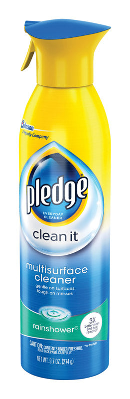 Pledge Rainshower Scent Multi-Surface Cleaner Liquid 9.7 oz (Pack of 6)
