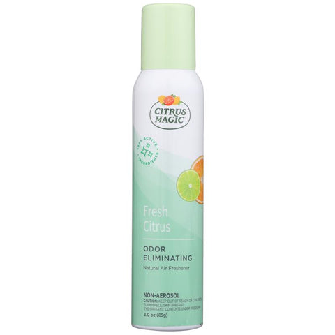 Citrus Magic Tropical Citrus Blend Scent Air Freshener Spray 3 oz Aerosol (Pack of 6)