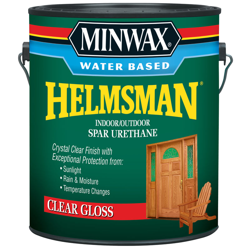 Minwax Helmsman Gloss Clear Water-Based Spar Urethane 1 gal (Pack of 2)
