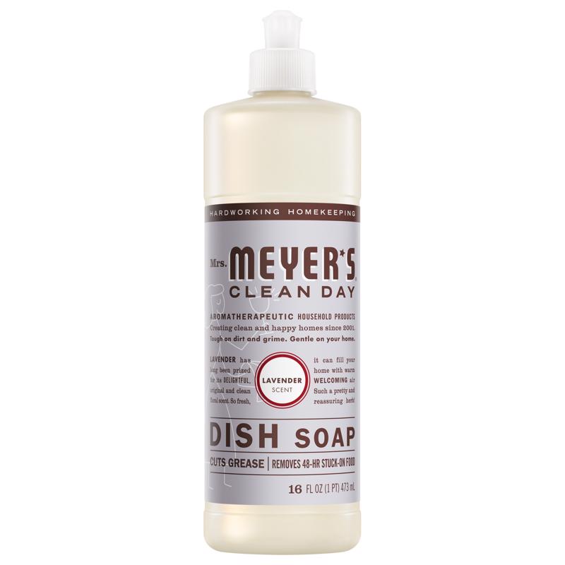 Mrs. Meyer's Clean Day Lavender Scent Liquid Dish Soap 16 oz 1 pk (Pack of 6)