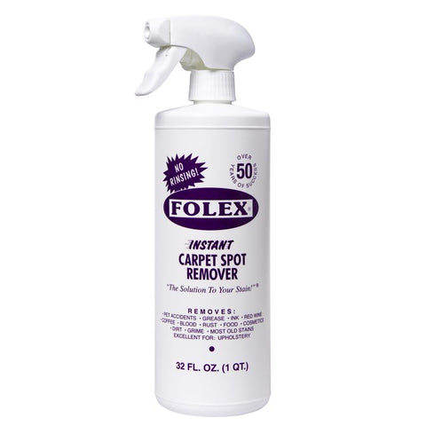 Folex No Scent Instant Carpet Spot Remover 32 oz Liquid (Pack of 12)