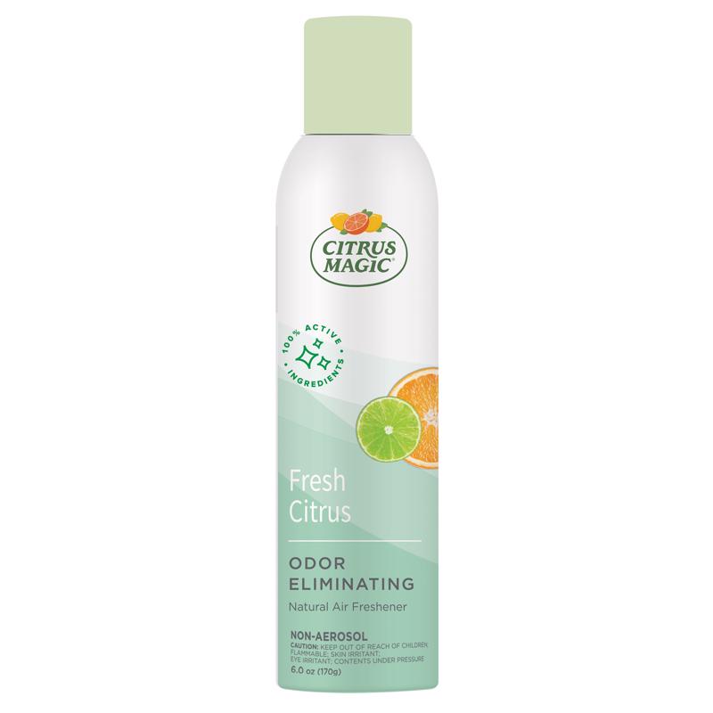 Citrus Magic Tropical Citrus Blend Scent Air Freshener Spray 6 oz Aerosol (Pack of 6)