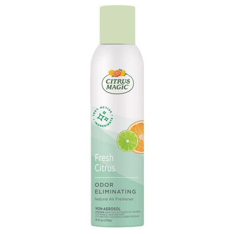 Citrus Magic Tropical Citrus Blend Scent Air Freshener Spray 6 oz Aerosol (Pack of 6)