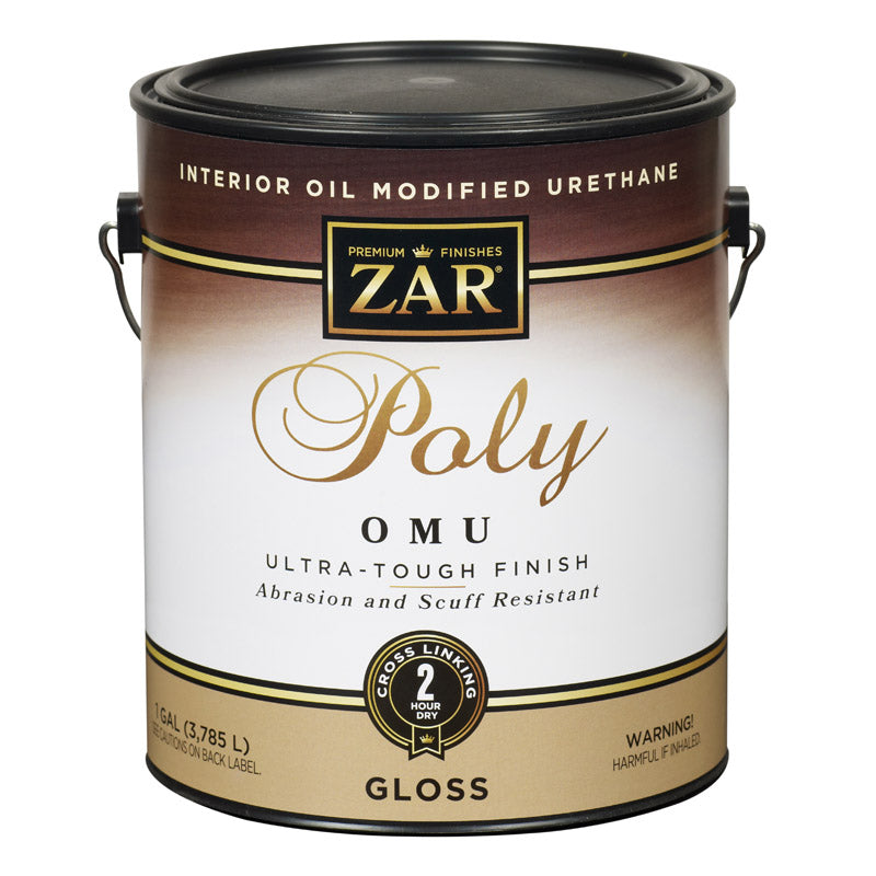 ZAR Ultra Max Gloss Clear Water-Based Polyurethane 1 gal (Pack of 2)