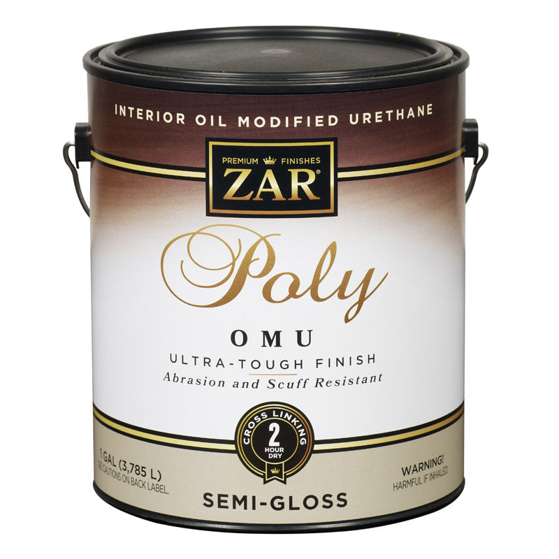 ZAR Ultra Max Semi-Gloss Clear Water-Based Polyurethane 1 gal (Pack of 2)