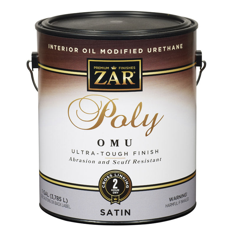 ZAR Ultra Max Satin Clear Water-Based Polyurethane 1 gal (Pack of 2)
