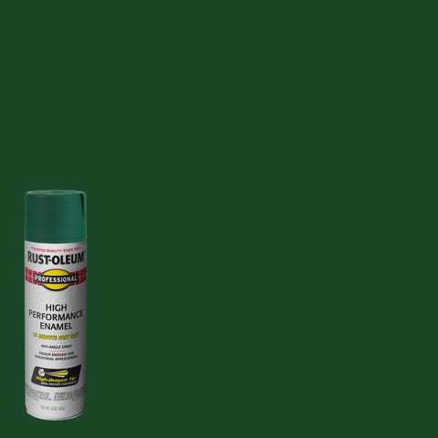 Rust-Oleum Professional Gloss Hunter Green Spray Paint 15 oz (Pack of 6)