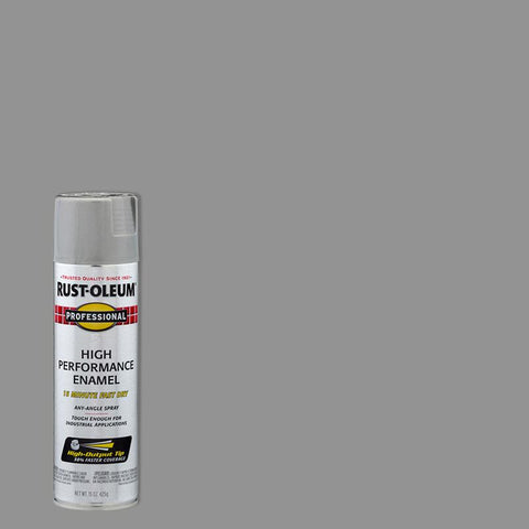 Rust-Oleum Professional Gloss Light Machine Gray Spray Paint 15 oz (Pack of 6)