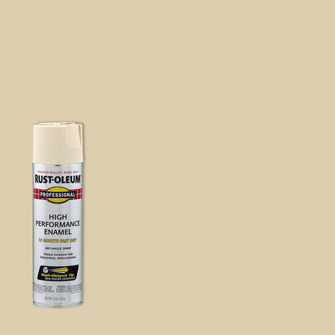Rust-Oleum Professional Almond Spray Paint 15 oz (Pack of 6)