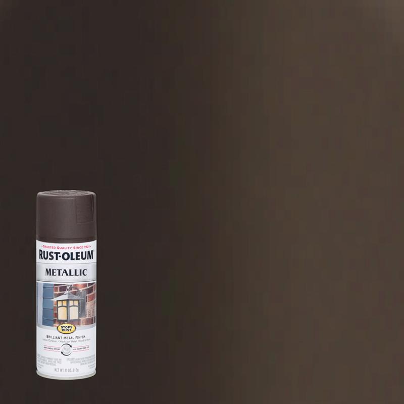 Rust-Oleum Stops Rust Metallic Oil Rubbed Bronze Metallic Spray Paint 11 oz (Pack of 6)
