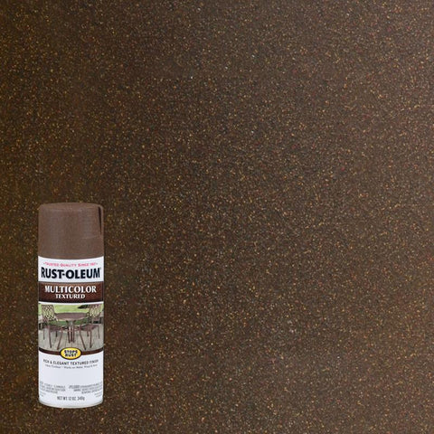Rust-Oleum Stops Rust MultiColor Textured Autumn Brown Spray Paint 12 oz (Pack of 6)