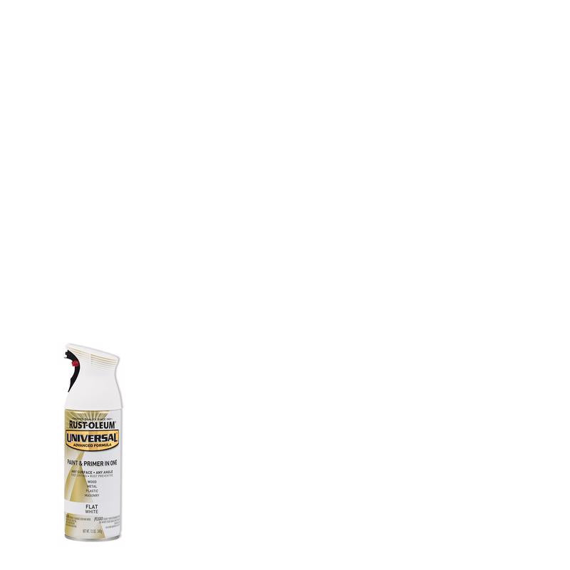 Rust-Oleum Universal Flat White Spray Paint 12 oz (Pack of 6)
