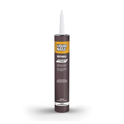Liquid Nails DWP-24 Drywall Acrylic Latex Construction Adhesive 28 oz (Pack of 12)
