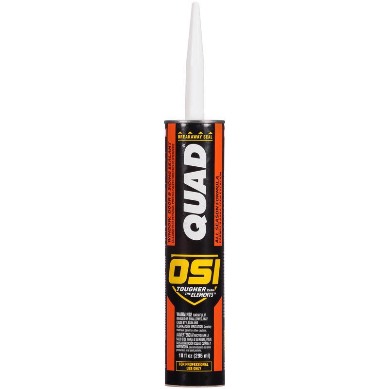 OSI QUAD Matte Clear Elastomeric Sealant 10 oz (Pack of 12)