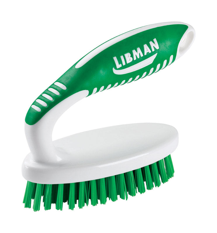 Libman 1.75 in. W Hard Bristle 4.5 in. Plastic/Rubber Handle Scrub Brush (Pack of 6)