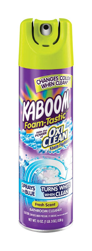 Kaboom OxiClean Fresh Clean Scent Bathroom Cleaner 19 oz Foam (Pack of 8)