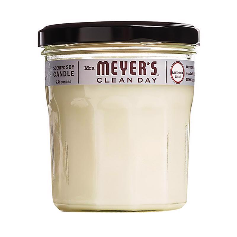 Mrs. Meyer's Clean Day Ivory Lavender Scent Soy Candle 7.2 oz (Pack of 6)