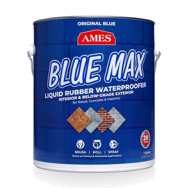 AMES Blue Max Liquid Rubber Blue Waterproof Coating 1 gal (Pack of 4)