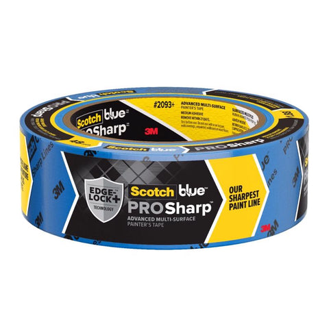 Cinta de pintor ScotchBlue Prosharp azul, resistencia media, 1,88 pulg. de ancho x 45 yd de largo, paquete de 1 unidad