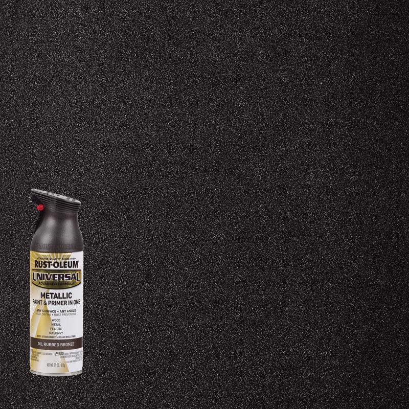 Rust-Oleum Universal Metallic Oil Rubbed Bronze Metallic Spray Paint 11 oz (Pack of 6)