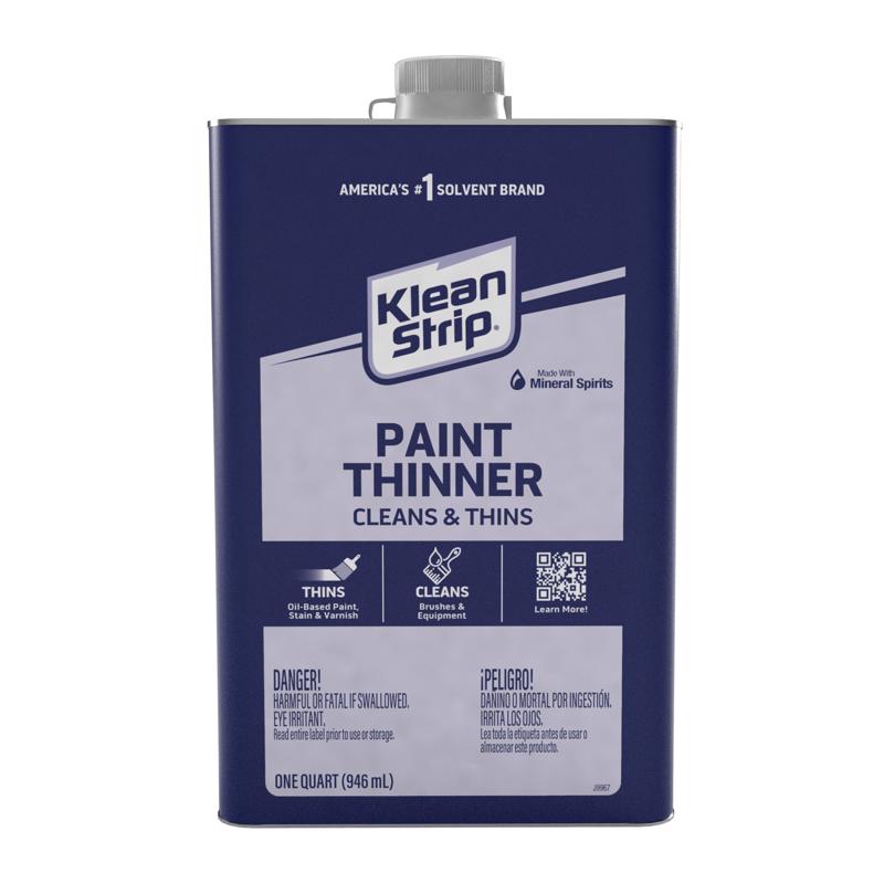 Klean Strip Mineral Spirits Paint Thinner 1 qt (Pack of 6)