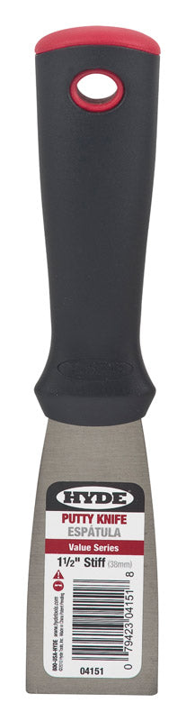 Hyde Value Series 1.5 in. W X 7-1/2 in. L Carbon Steel Stiff Putty Knife (Pack of 5)