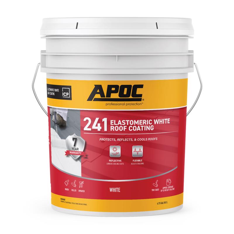 APOC Gloss White Acrylic Roof Coating 5 gal | WareRise
