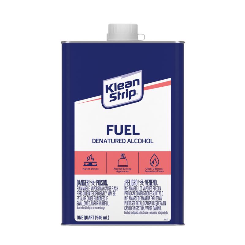 Klean Strip Denatured Alcohol Clean Burning Fuel 1 qt (Pack of 6)