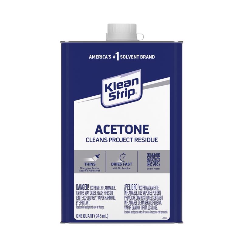 Solvente de acetona Klean Strip, 1 pinta (paquete de 6)