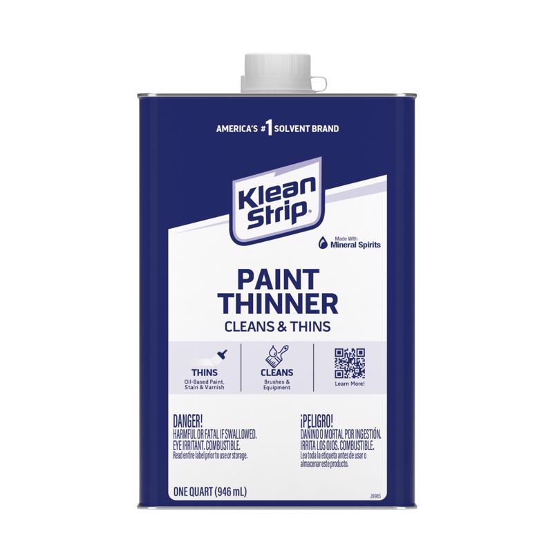Klean Strip Mineral Spirits Paint Thinner 1 qt (Pack of 6)