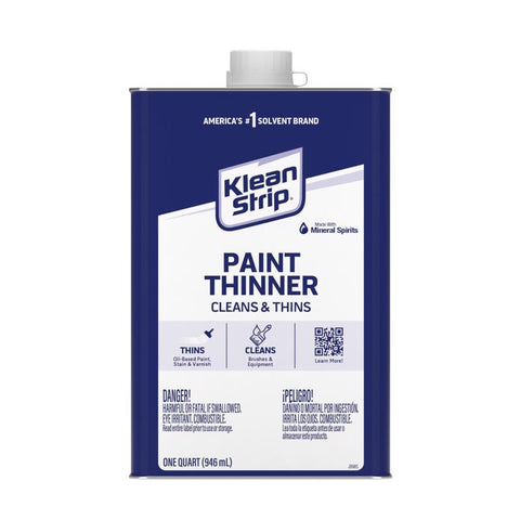 Klean Strip Mineral Spirits Paint Thinner 1 qt (Pack of 6)