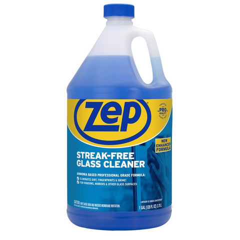Zep Ammonia Scent Glass Cleaner 128 oz Liquid (Pack of 4)