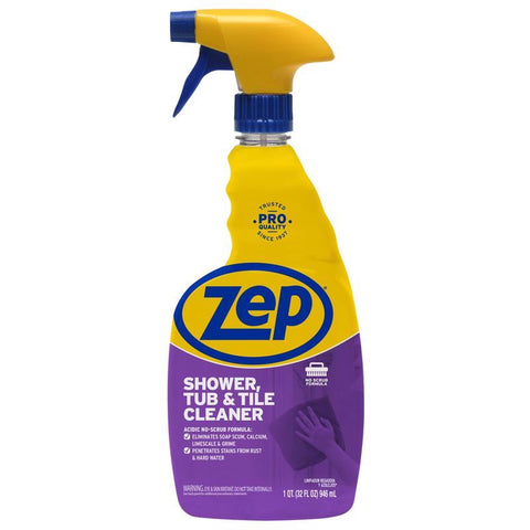 Zep No Scent Tub and Tile Cleaner 32 oz Liquid (Pack of 12)