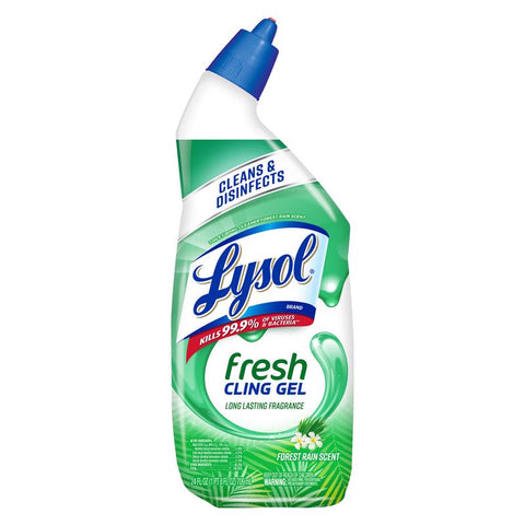 Lysol Cling Gel Country Scent Toilet Bowl Cleaner 24 oz Gel (Pack of 9)