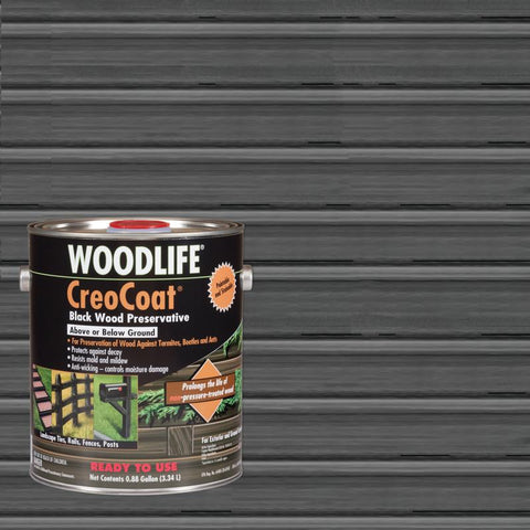 Wolman Woodlife Black Semi-Transparent Water-Based Wood Preservative 1 gal (Pack of 4)