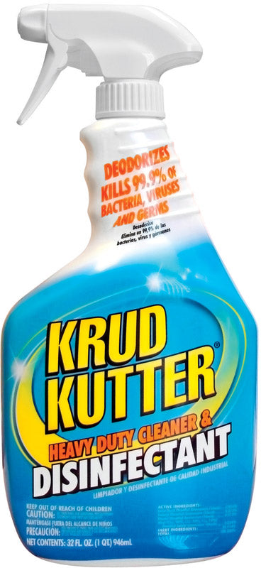 Krud Kutter No Scent Heavy Duty Cleaner and Disinfectant 32 oz 1 pk (Pack of 6)