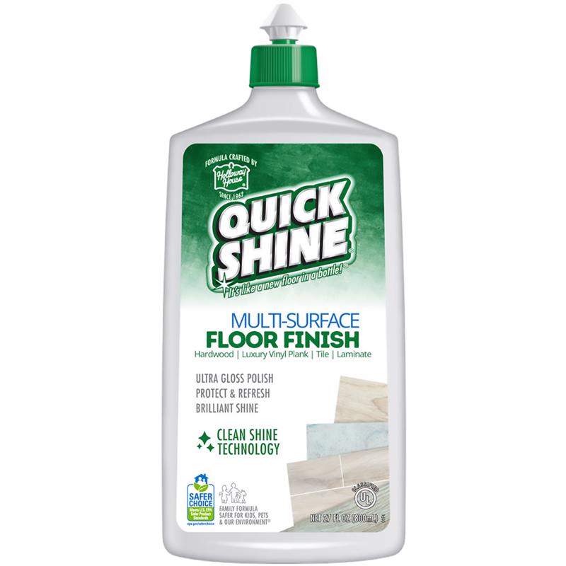 Quick Shine Gloss Floor Finish Liquid 27 oz (Pack of 6)