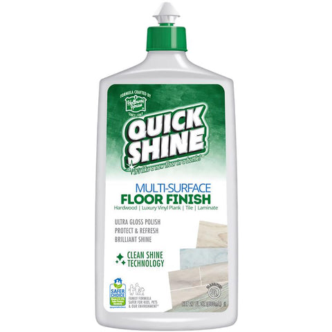 Quick Shine Gloss Floor Finish Liquid 27 oz (Pack of 6)