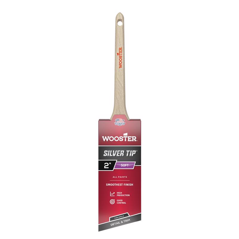 Wooster Silver Tip 2 in. Soft Thin Angle Paint Brush (Pack of 6)