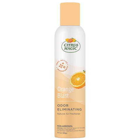 Citrus Magic Fresh Orange Scent Air Freshener Spray 3 oz Aerosol (Pack of 6)