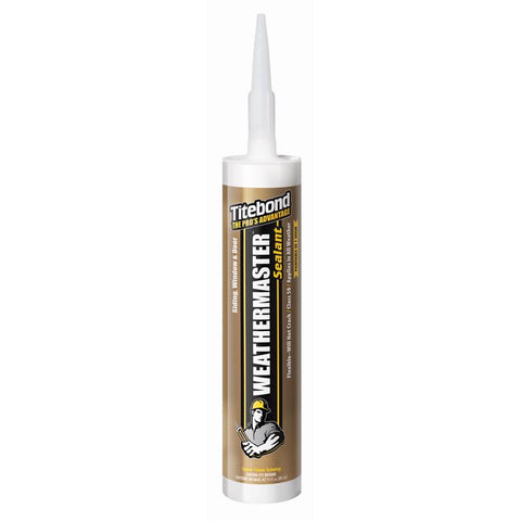 Titebond WeatherMaster Clear Elastomeric Polymers Door/Siding/ Window Sealant 9.5 oz (Pack of 12)