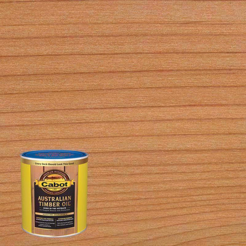 Cabot Australian Timber Oil Low VOC Transparent Natural Oil-Based Alkyd Australian Timber Oil 1 qt (Pack of 4)