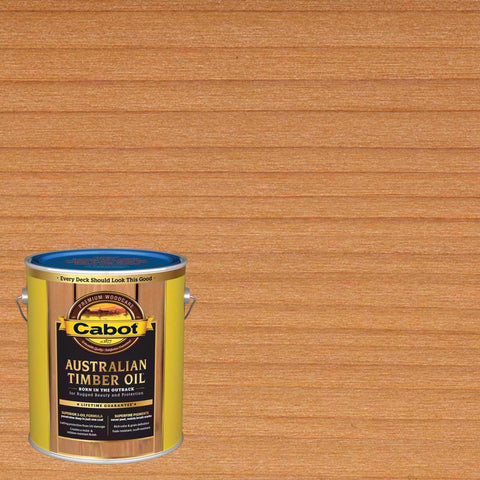 Cabot Australian Timber Oil Low VOC Transparent Amberwood Oil-Based Alkyd Australian Timber Oil 1 ga (Pack of 4)