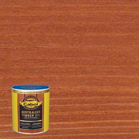 Cabot Australian Timber Oil Low VOC Transparent Mahogany Flame Oil-Based Alkyd Australian Timber Oil (Pack of 4)