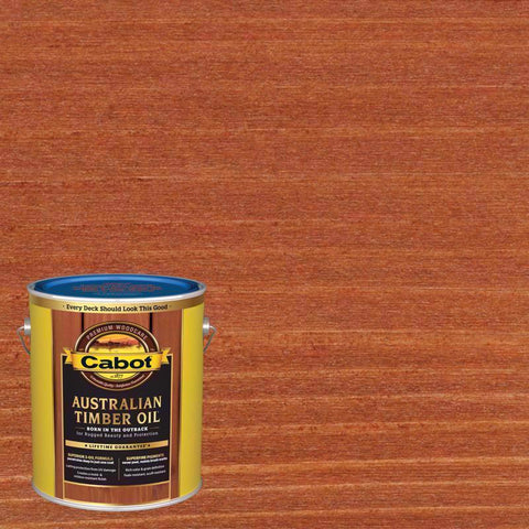 Cabot Australian Timber Oil Low VOC Transparent Mahogany Flame Oil-Based Alkyd Australian Timber Oil (Pack of 4)