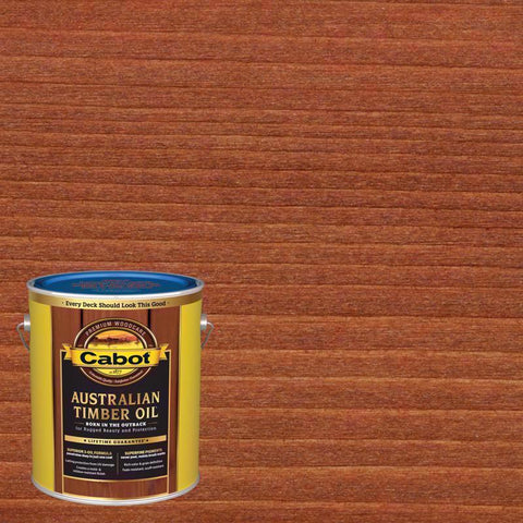 Cabot Australian Timber Oil Low VOC Transparent Jarrah Brown Oil-Based Alkyd Australian Timber Oil 1 (Pack of 4)