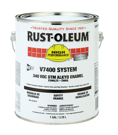 Rust-Oleum High Performance Indoor and Outdoor Gloss Orange Protective Paint 1 gal (Pack of 2)