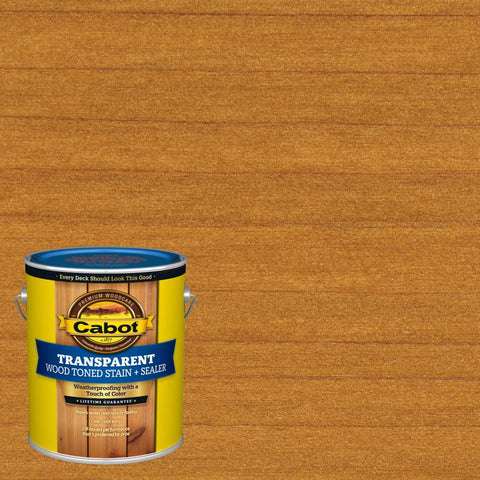 Cabot Wood Toned Low VOC Transparent Heartwood Oil-Based Alkyd Deck and Siding Stain 1 gal (Pack of 4)