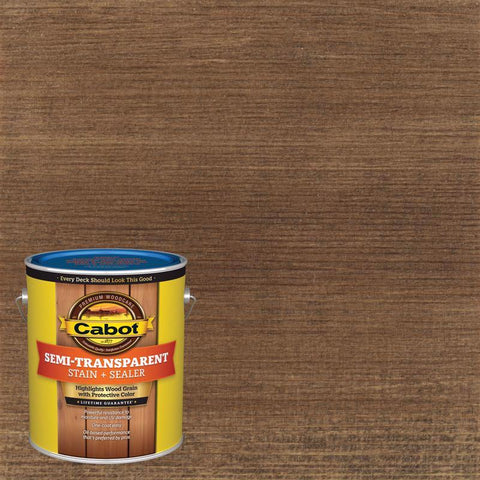 Cabot Semi-Transparent Low VOC Semi-Transparent Cordovan Leather Oil-Based Alkyd Stain and Sealer 1 (Pack of 4)